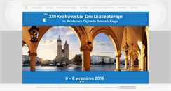Desktop Screenshot of krakowskie-dni-dializoterapii.pl